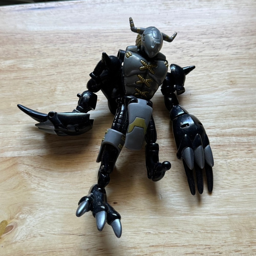 VTG 1999 Bandai 6" DIGIMON Digivolving Agumon BlackWarGreymon Figure Incomplete
